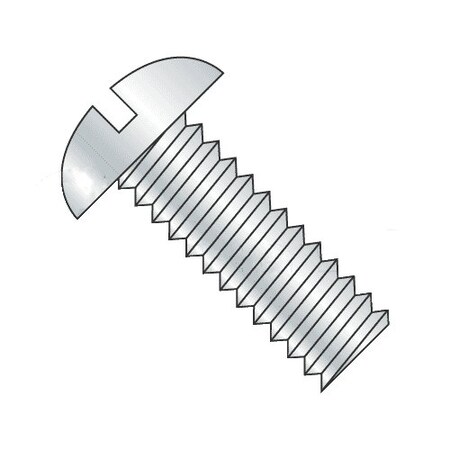 3/8-16 X 1-3/4 In Slotted Round Machine Screw, Zinc Plated Steel, 100 PK